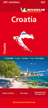 Croatia - Michelin National Map 757 - Michelin
