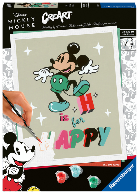 Ravensburger CreArt - Malen nach Zahlen 20129 – H is for happy – ab 12 Jahren