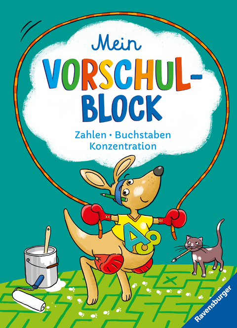 Ravensburger Mein Vorschul-Block - Zahlen, Buchstaben, Konzentration - Rätselspaß für Vorschulkinder ab 5 Jahren - Vorbereitung auf Schule - Anja Lohr, Christine Pätz, Britta Zimmermann