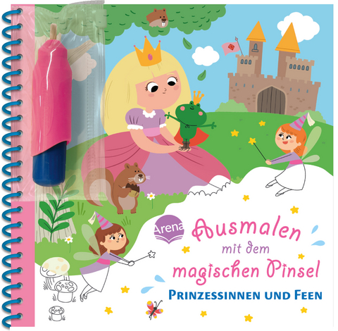 Ausmalen mit dem magischen Pinsel. Prinzessinnen und Feen