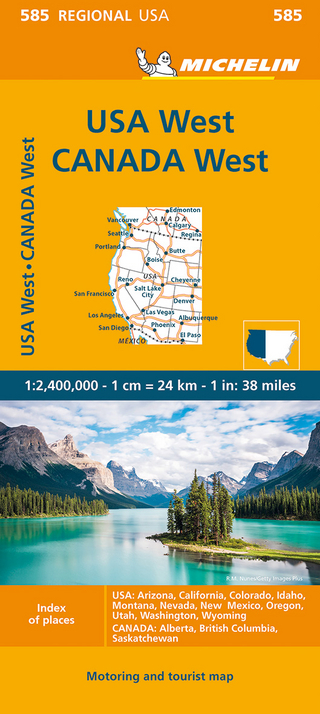 Western USA, Western Canada - Michelin Regional Map 585 - Michelin