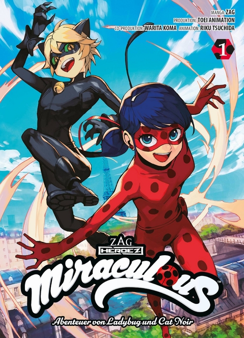 Miraculous - Die Abenteuer von Ladybug und Cat Noir (Manga) 01 - Warita Koma,  Zag, Riku Tsuchida