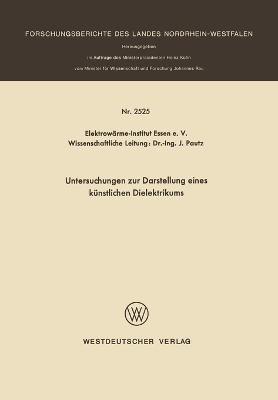 Untersuchungen zur Darstellung eines k�nstlichen Dielektrikums - J Pautz