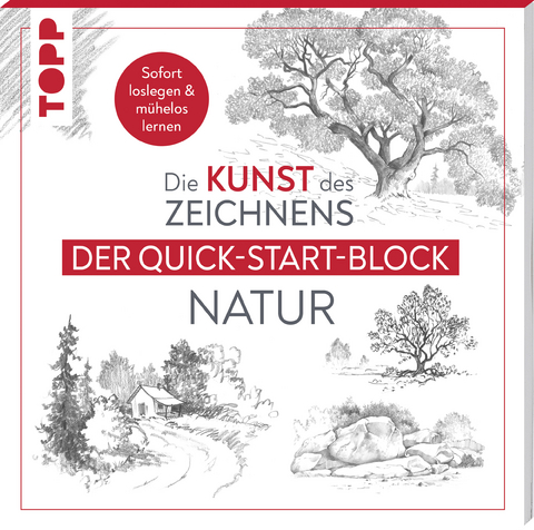 Die Kunst des Zeichnens Natur. Der Quick-Start-Block -  Frechverlag