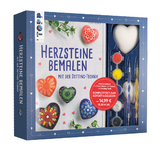 Kreativ-Set Herz-Steine bemalen mit der Dotting-Technik - Maja Condamin