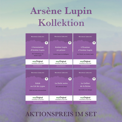 Arsène Lupin Kollektion (Bücher + Audio-Online) - Lesemethode von Ilya Frank - Maurice Leblanc