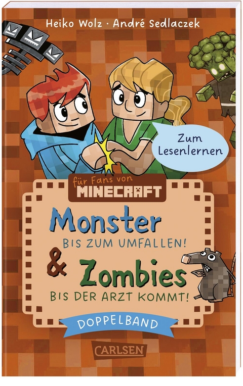 Minecraft: Doppelband – Enthält die Bände: Zombies – bis der Arzt kommt! (Band 1) / Monster – bis zum Umfallen! (Band 2) - Heiko Wolz