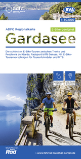 ADFC-Regionalkarte Gardasee, 1:50.000, E-Bike-geeignet, reiß- und wetterfest, GPS-Tracks-Download - 