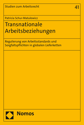 Transnationale Arbeitsbeziehungen - Patricia Schur-Matulewicz