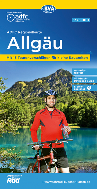 Allgäu 1:75.000, reiß- und wetterfest, E-Bike-geeignet, GPS-Tracks-Download - Allgemeiner Deutscher Fahrrad-Club e.V.