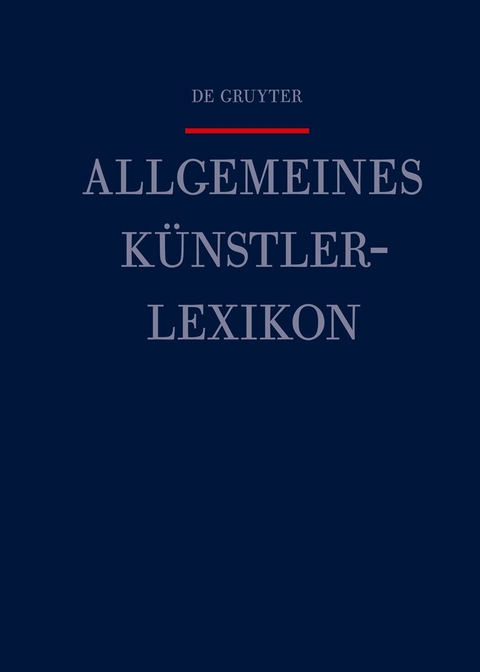 Allgemeines Künstlerlexikon (AKL) / Wittmer - Yi - 