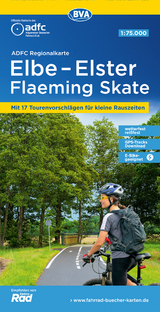 ADFC-Regionalkarte Elbe-Elster-Flaeming Skate, 1:75.000, reiß- und wetterfest, mit kostenlosem GPS-Download der Touren via BVA-website oder Karten-App - 
