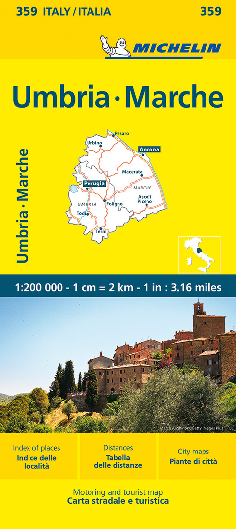 Marche & Umbria - Michelin Local Map 359 -  Michelin