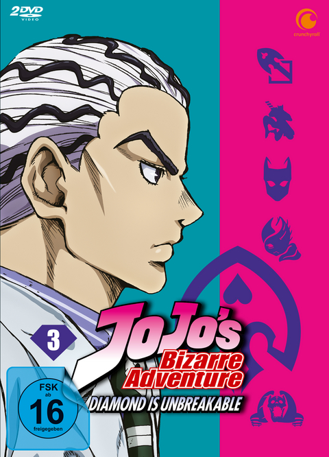 JoJo's Bizarre Adventure: Diamond Is Unbreakable - 3. Staffel - DVD Vol. 3 (Episoden 27-39) [2 DVDs] - Naokatsu Tsuda