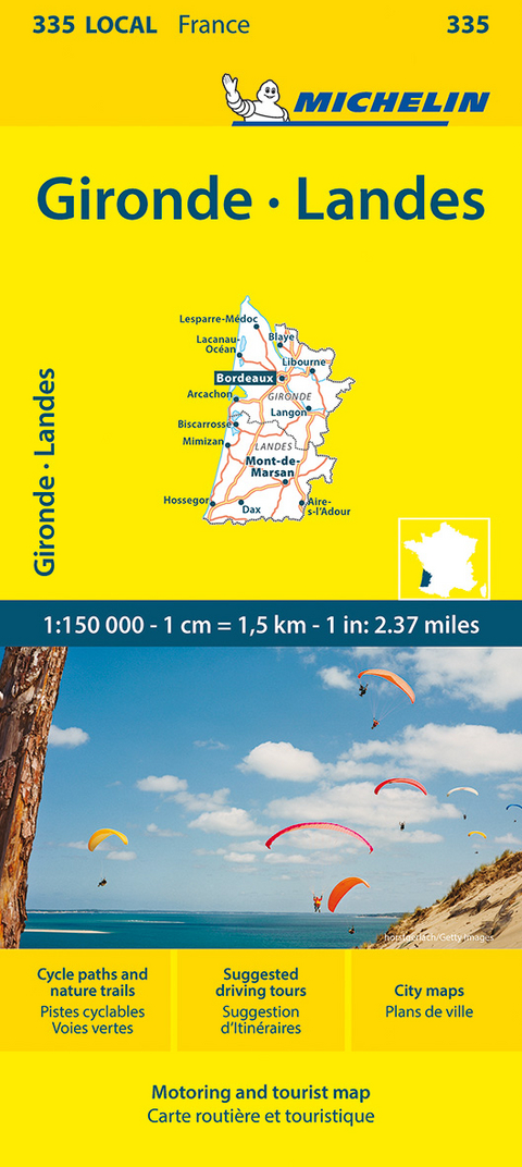 Gironde, Landes - Michelin Local Map 335 -  Michelin