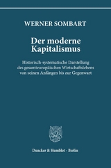 Der moderne Kapitalismus. - Werner Sombart