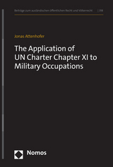 The Application of UN Charter Chapter XI to Military Occupations - Jonas Attenhofer