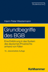 Grundbegriffe des BGB - Westermann, Harm Peter