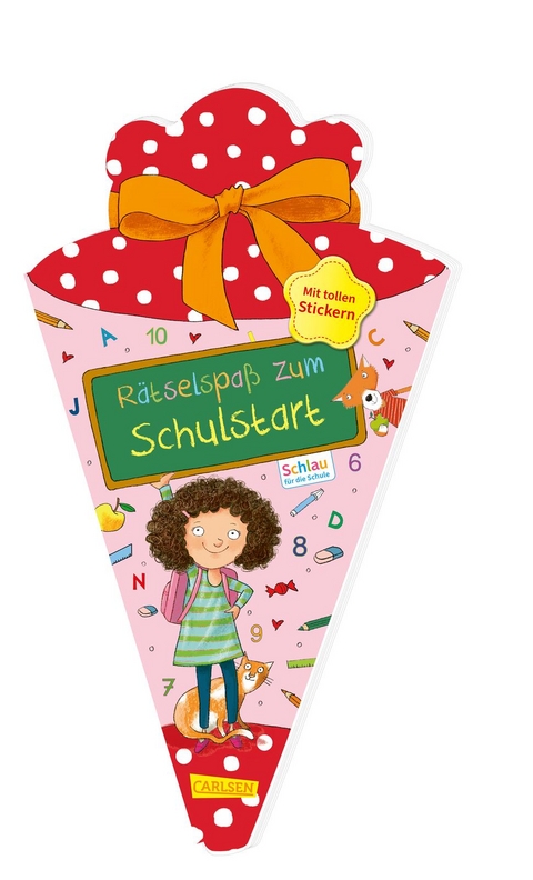 Schlau für die Schule: Rätselspaß zum Schulstart mit Stickern (Schultüte 2023 rosa) - Caroline Fuchs