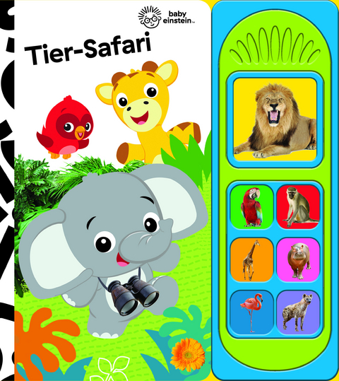 Baby Einstein - Tier-Safari - Soundbuch - Pappbilderbuch mit 7 Tier-Geräuschen - 