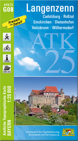 ATK25-G08 Langenzenn (Amtliche Topographische Karte 1:25000) - 