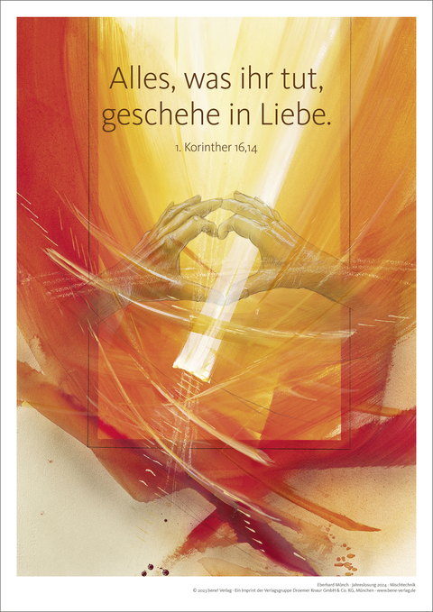 Jahreslosung Münch 2024, Kunstdruck A3 - Eberhard Münch