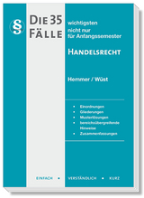 Die 35 wichtigsten Fälle Handelsrecht - Karl-Edmund Hemmer, Achim Wüst