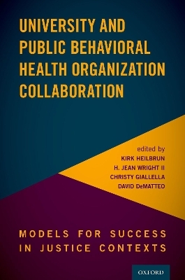 University and Public Behavioral Health Organization Collaboration - 