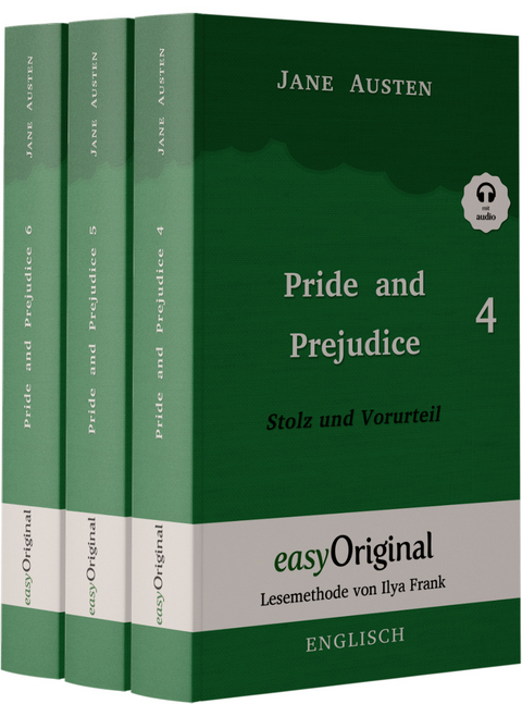 Pride and Prejudice / Stolz und Vorurteil - Teile 4-6 Hardcover (Buch + Audio-Online) - Lesemethode von Ilya Frank - Zweisprachige Ausgabe Englisch-Deutsch - Jane Austen