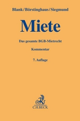 Miete - Blank, Hubert; Börstinghaus, Ulf P.