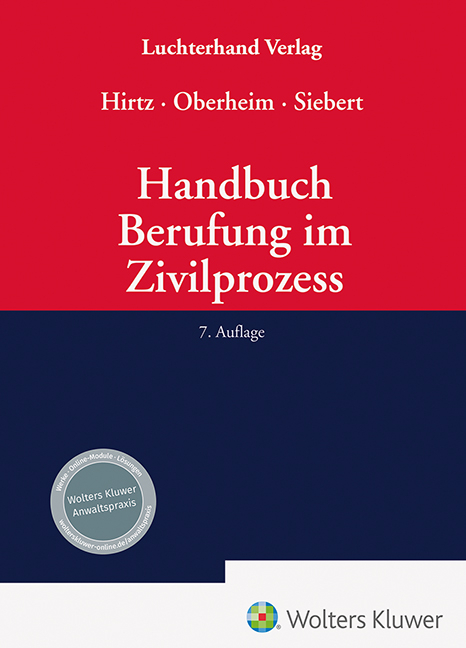 Handbuch Berufung im Zivilprozess - 