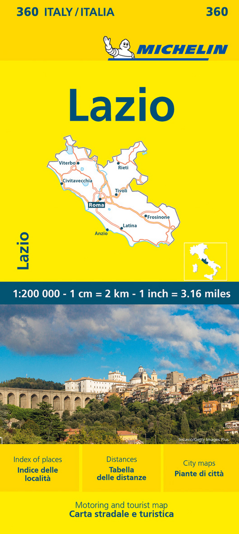 Lazio - Michelin Local Map 360 -  Michelin