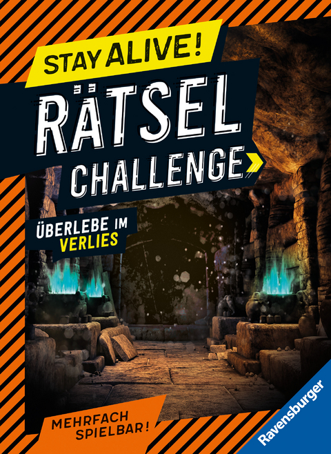 Ravensburger Stay alive! Rätsel-Challenge - Überlebe im Verlies - Rätselbuch für Gaming-Fans ab 8 Jahren - Rina Gregor