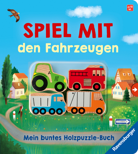 Spiel mit den Fahrzeugen: Mein buntes Holzpuzzle-Buch - Bernd Penners