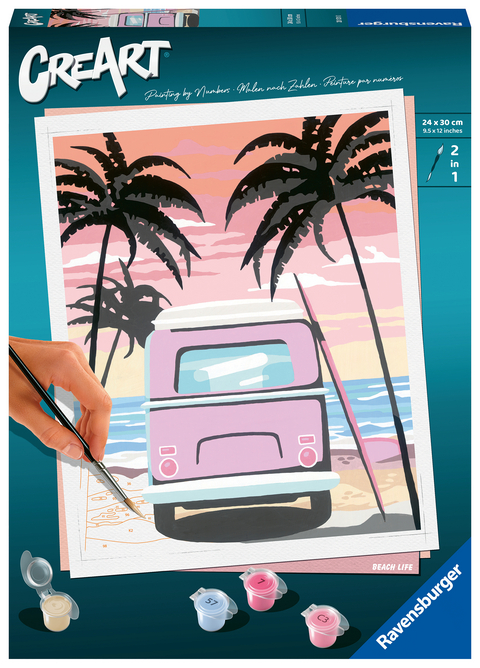 Ravensburger CreArt - Malen nach Zahlen 20131 – Beach Life – ab 12 Jahren