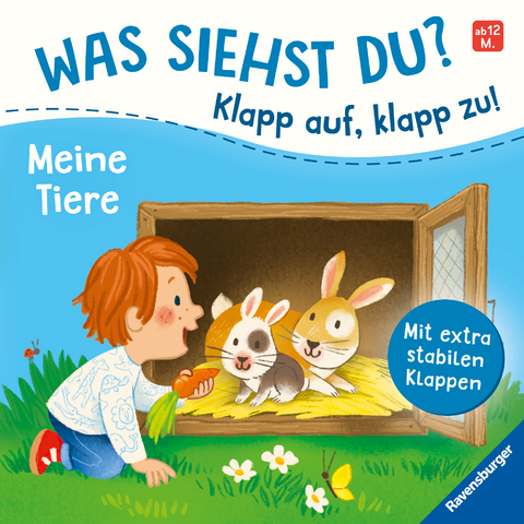 Was siehst du? Klapp auf, klapp zu! Meine Tiere - Sandra Grimm