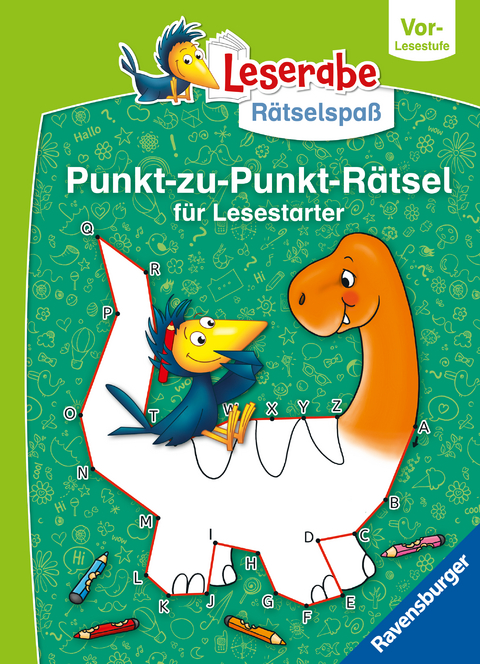 Ravensburger Leserabe Rätselspaß: Punkt-zu-Punkt-Rätsel für Lesestarter - Vor-Lesestufe, Rätselbuch ab 5 Jahre - Rina Gregor