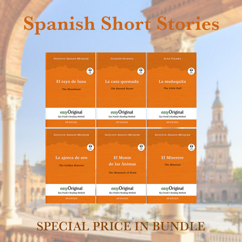 Spanish Short Stories (books + audio-online) - Ilya Frank’s Reading Method - Gustavo Adolfo Bécquer, Joaquín Dicenta, Juan Valera