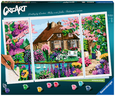 Ravensburger CreArt - Malen nach Zahlen 23550 – Zauberhaftes Cottage – ab 14 Jahren