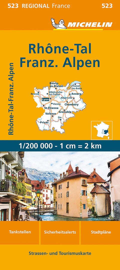 Michelin Rhonetal - FranzÃ¶siche Alpen