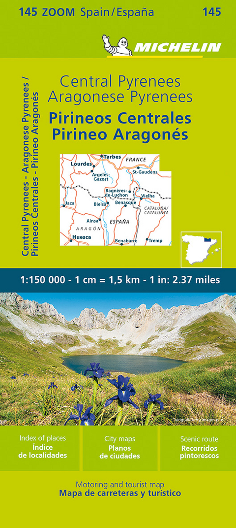 Pyrenees Central - Zoom Map 145 -  Michelin
