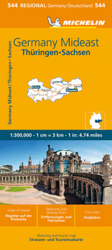 Germany Mideast - Michelin Regional Map 544 - Michelin