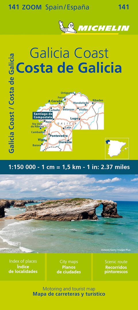 Costa de Galicia - Zoom Map 141 -  Michelin