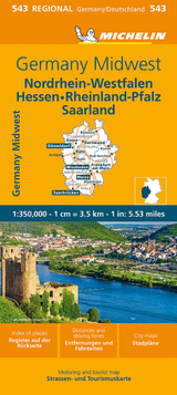 Germany Midwest - Michelin Regional Map 543 - Michelin