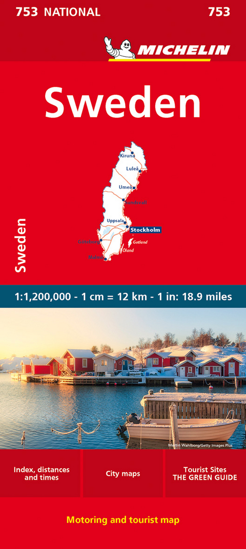 Sweden - Michelin National Map 753 -  Michelin