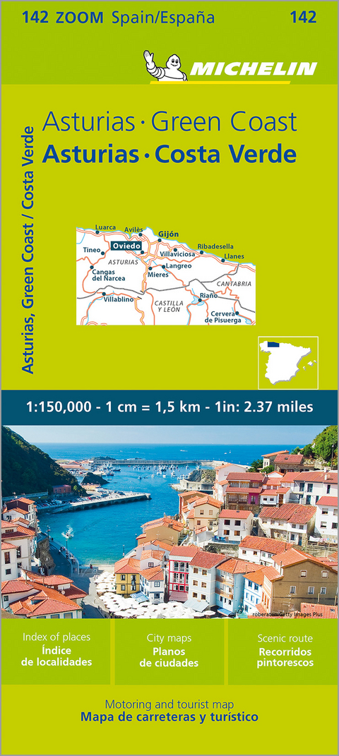Asturias, Costa Verde - Zoom Map 142 -  Michelin