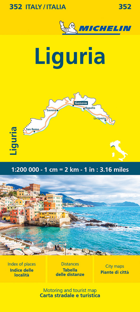 Liguria - Michelin Local Map 352 -  Michelin