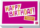 Happy Birthday! 10 bunte Grußkarten mit Kuverts zum Geburtstag - 