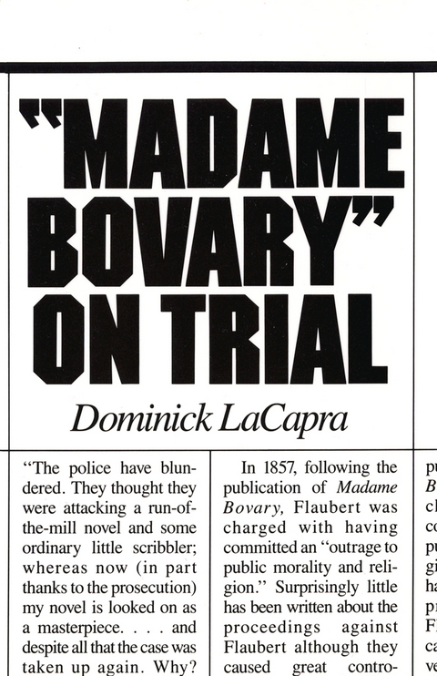Madame Bovary on Trial -  Dominick LaCapra