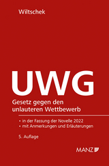 UWG Gesetz gegen den unlauteren Wettbewerb - Lothar Wiltschek